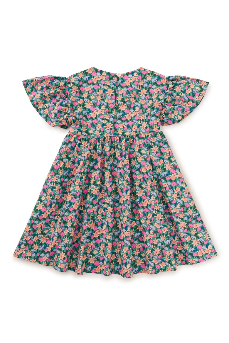 Wrap Neck Flutter Dress, Alternate, color, Orchid Ditsy