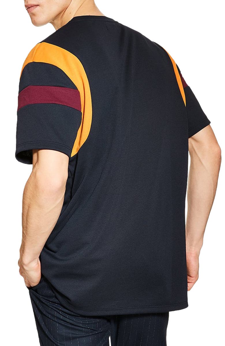 Topman Oversize Panel T-Shirt, Alternate, color, 