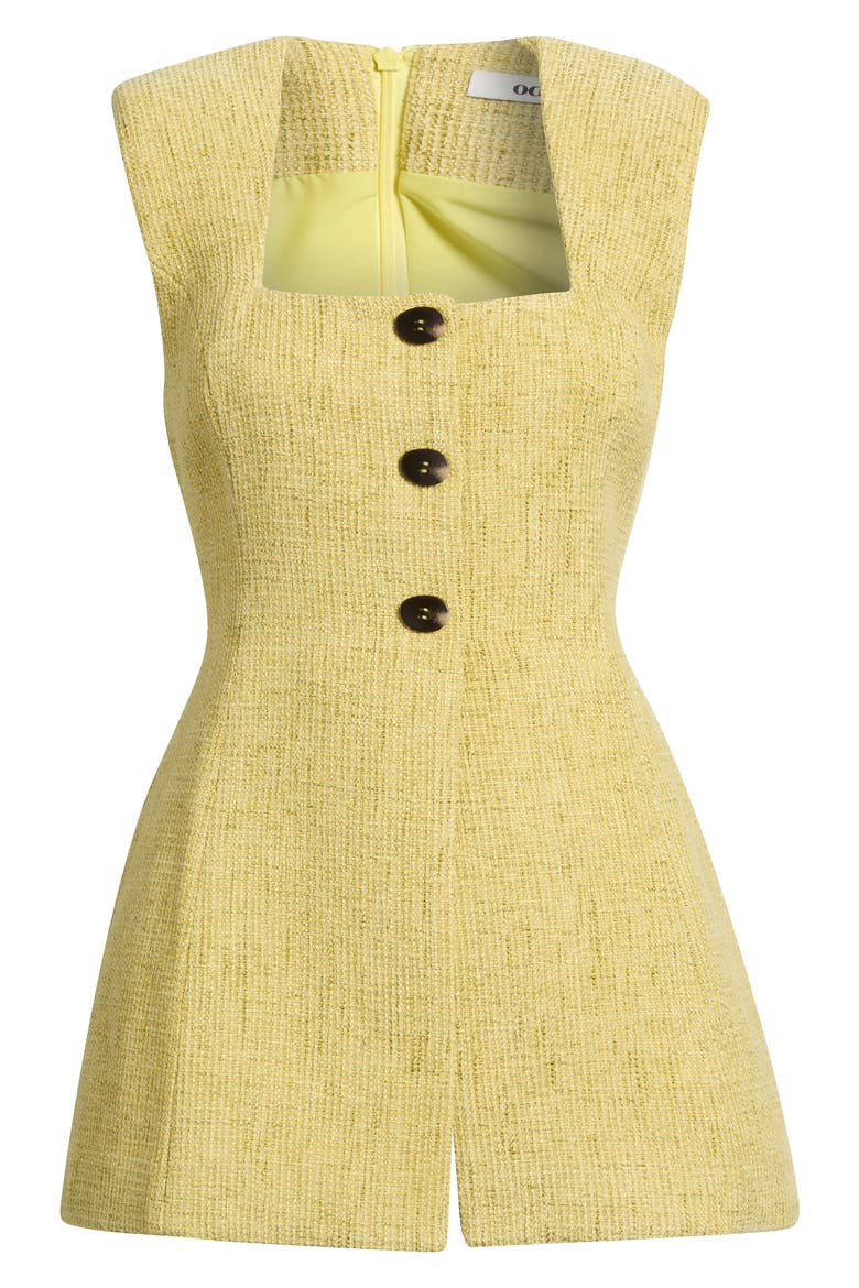 Bouclè Sleeveless Top, Main, color, CHARTREUSE