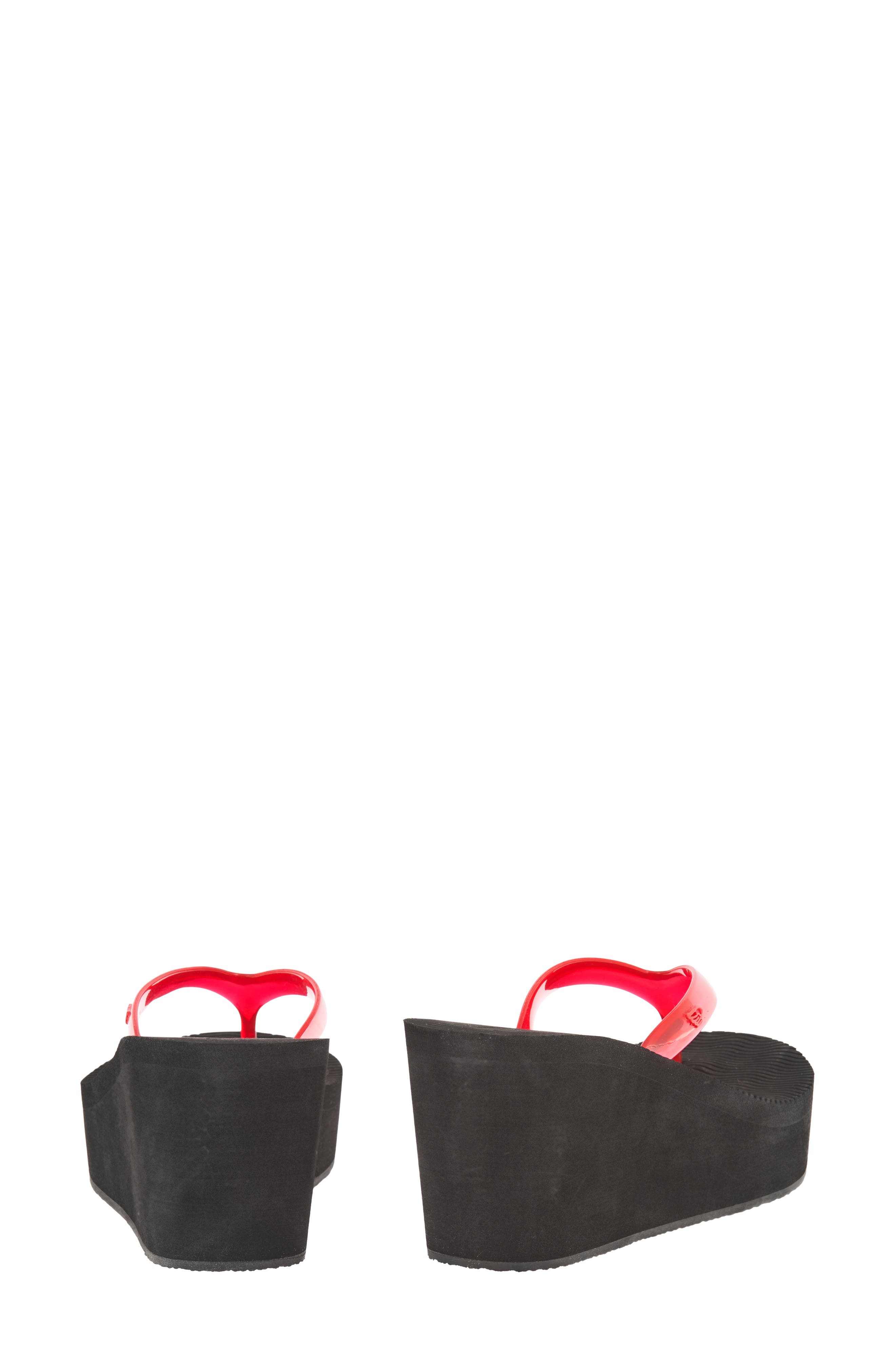 Ancient Greek Sandals Etheria Platform Wedge Flip Flop, Alternate, color, Red