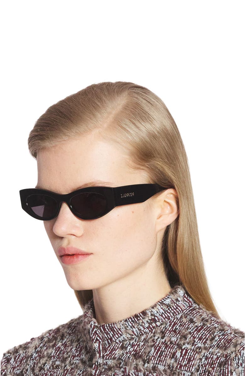 Lanvin Logo Sunglasses, Alternate, color,