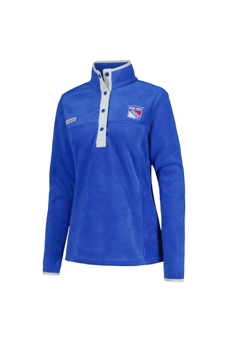 Women's Columbia Blue New York Rangers Benton Springs Half-Snap Jacket, Alternate, color, Blue