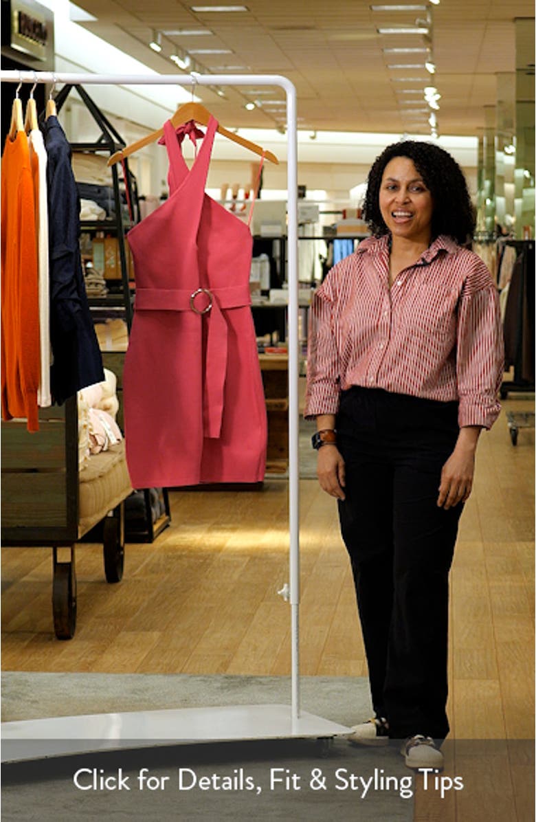 Halter Neck Knit Minidress, sales video thumbnail