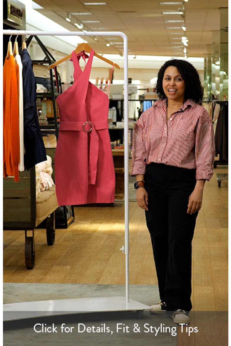 Halter Neck Knit Minidress video