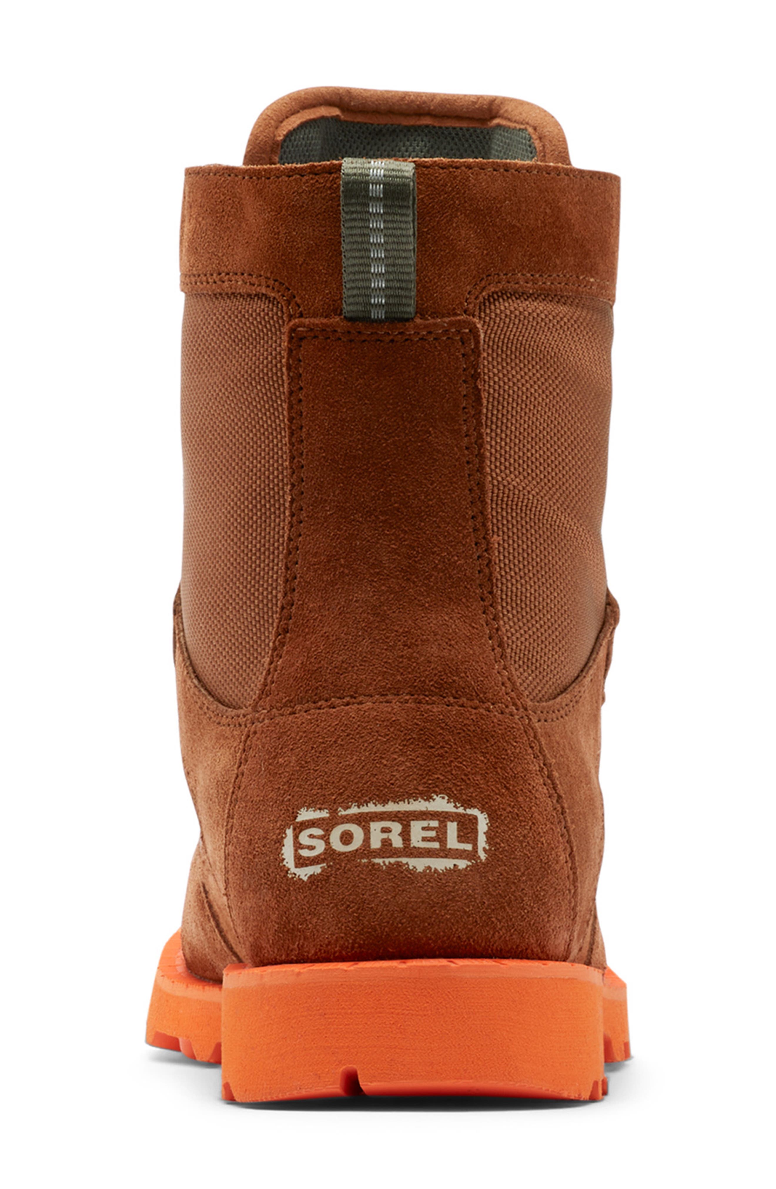 Caribou Waterproof Boot, Alternate, color, DARK AMBER/ SPARK ORANGE