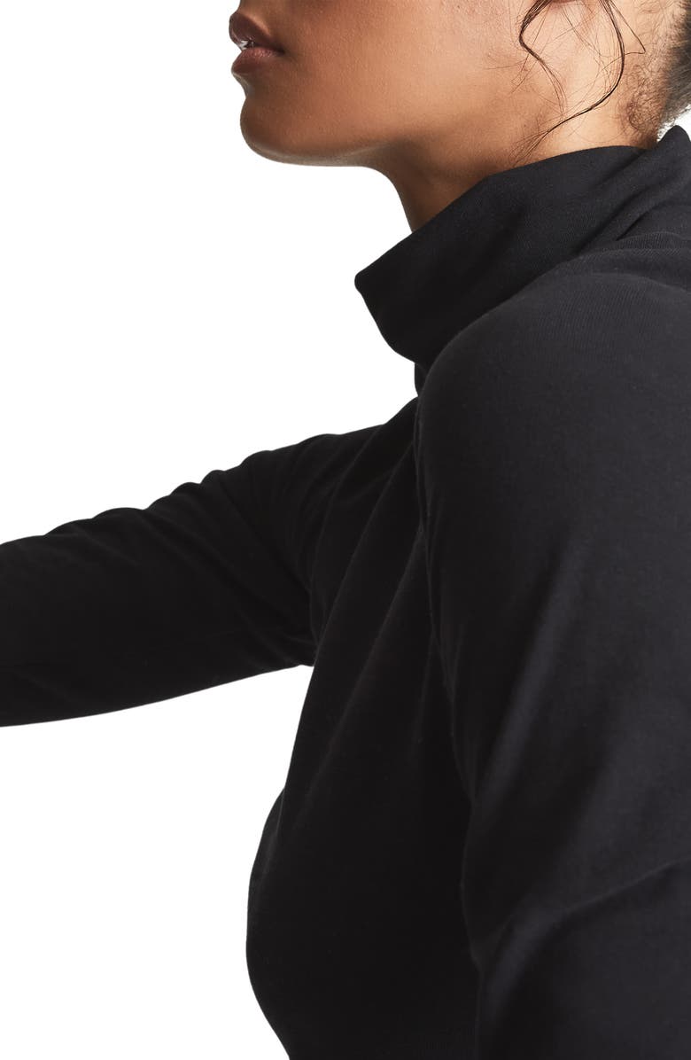 Reiss Pheobe Organic Cotton Blend Turtleneck Top, Alternate, color, 