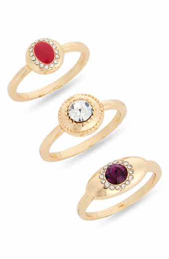 Set of 3 Stone Rings