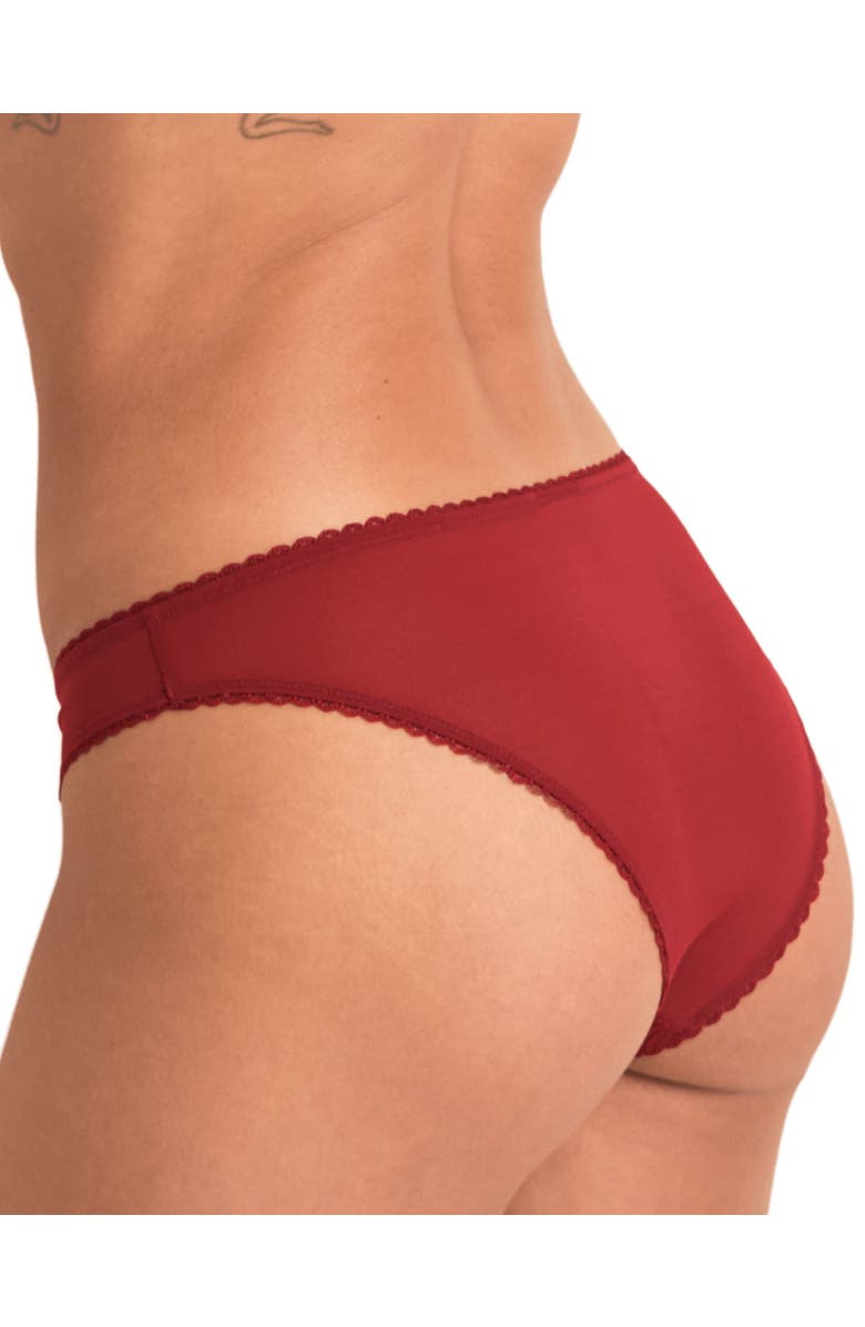 Adore Me Alexiane Cheeky Panties, Alternate, color, Dark Red