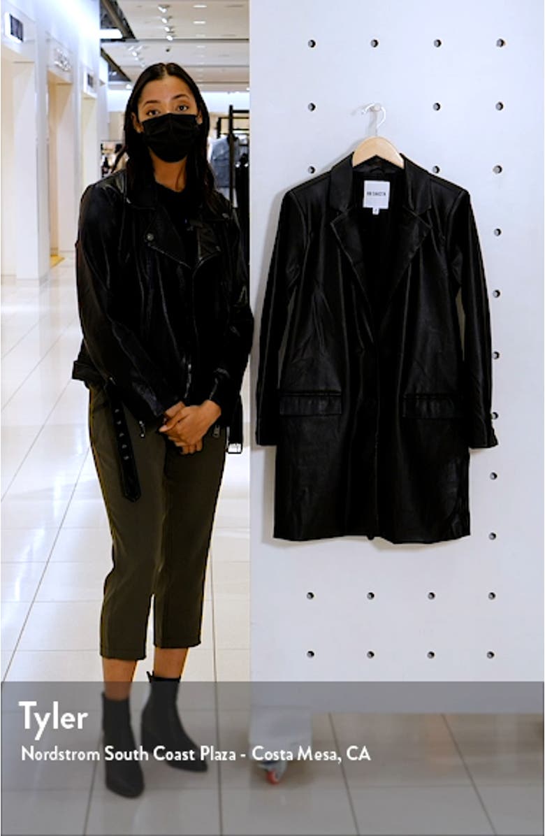BB Dakota Model Behavior Faux Leather Coat, sales video thumbnail