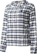 CONCEPTS SPORT Women's Concepts Sport Navy/Gray Dallas Cowboys Sienna Flannel Long Sleeve Hoodie Top