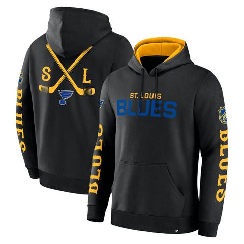 Men's Fanatics Black St. Louis Blues Big City Legacy Fleece Pullover Hoodie
