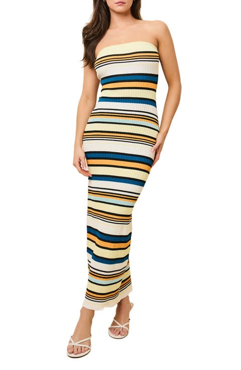 The Caroline Strapless Maxi Dress