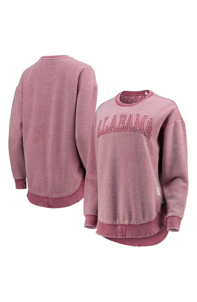 PRESSBOX Women's Pressbox Crimson Alabama Crimson Tide Ponchoville Pullover Sweatshirt, Alternate, color, 