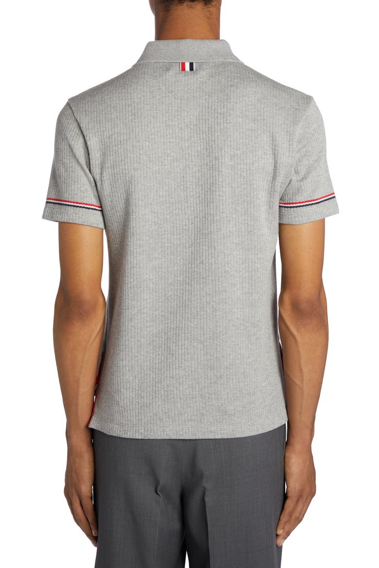 Rib Polo, Alternate, color, LIGHT GREY