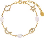 Karma and Luck Women's Multi-Charm Bracelet - Lunar Blessings