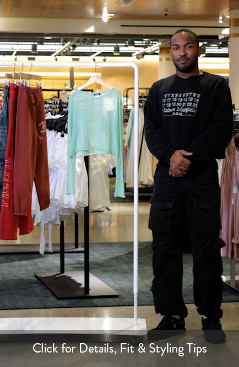 Kids' Relaxed Fit Sheer Sweater, sales video thumbnail