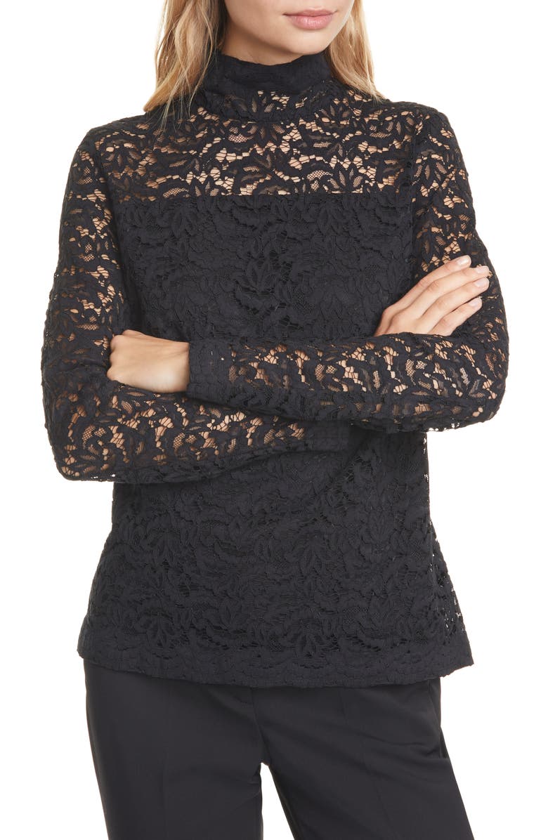Judith & Charles Bellini Lace Blouse, Main, color, 