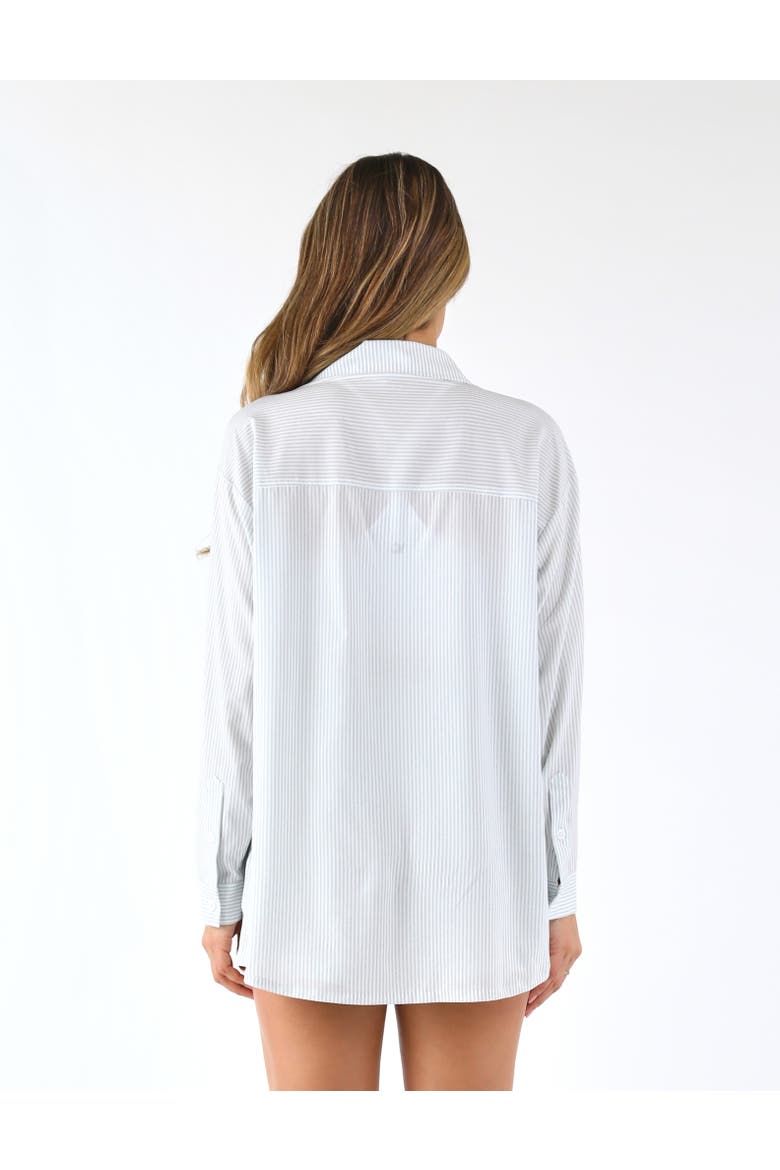 Austin Button Up, Alternate, color, Ash Grey/White Stripe