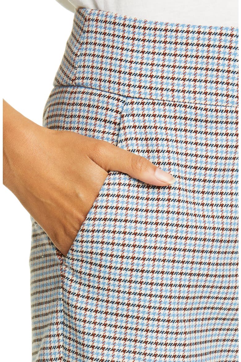 Cormac Houndstooth Check Crop Trousers, Alternate, color, BEIGE MULTI