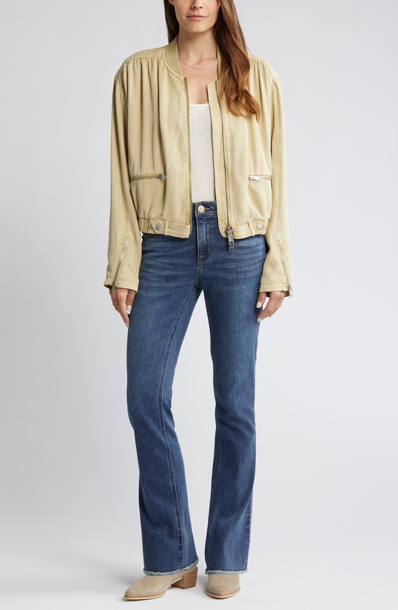 Wit & Wisdom 'Ab'Solution Frayed High Waist Bootcut Jeans, Main, color,