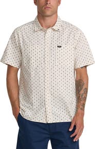 RVCA Breezy Floral Short Sleeve Button-Up Shirt