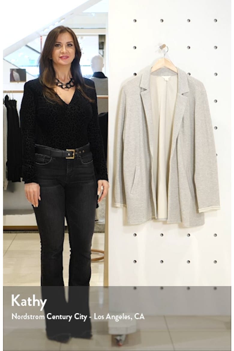 Raw Edge Knit Blazer video