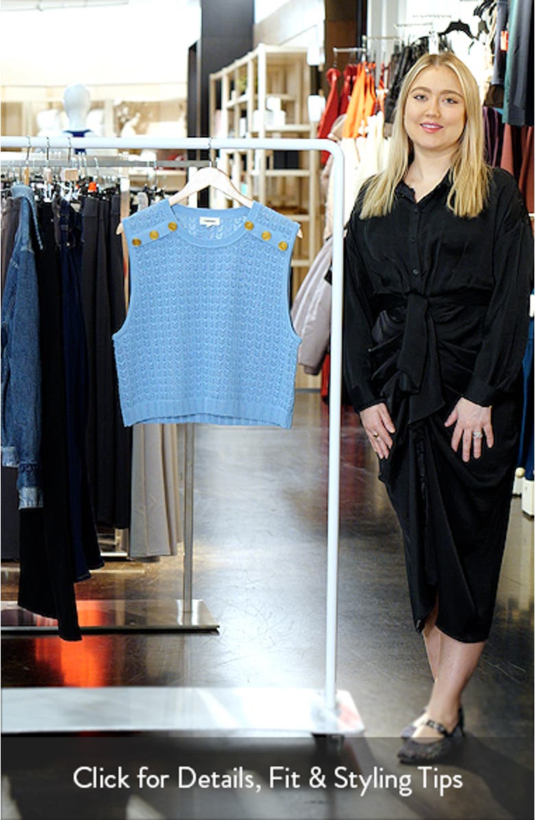 Max Sleeveless Pointelle Top, sales video thumbnail