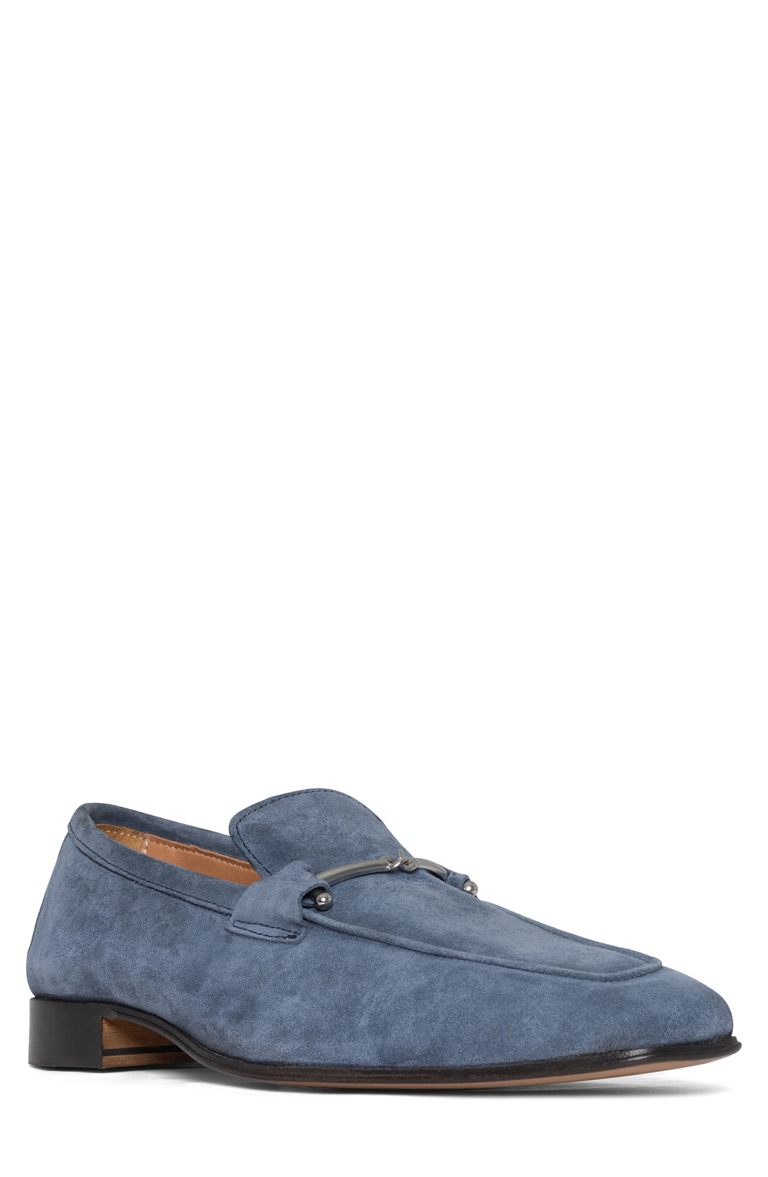 Donald Pliner Horsebit Loafer, Main, color, Denim