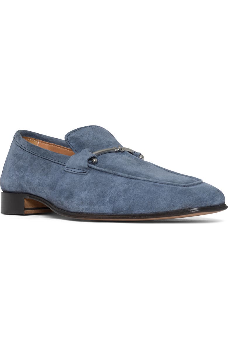 Donald Pliner Horsebit Loafer, Main, color, Denim