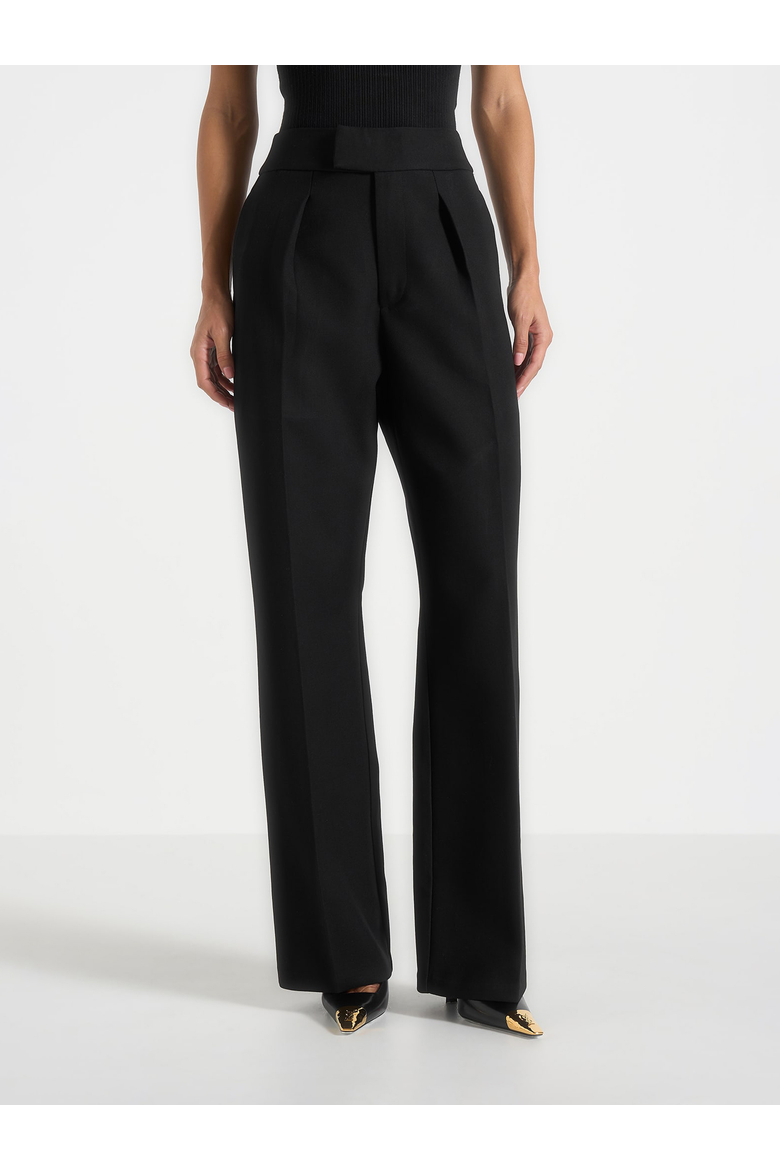Elsa High Waisted Tailored Trousers, Main, color, Black