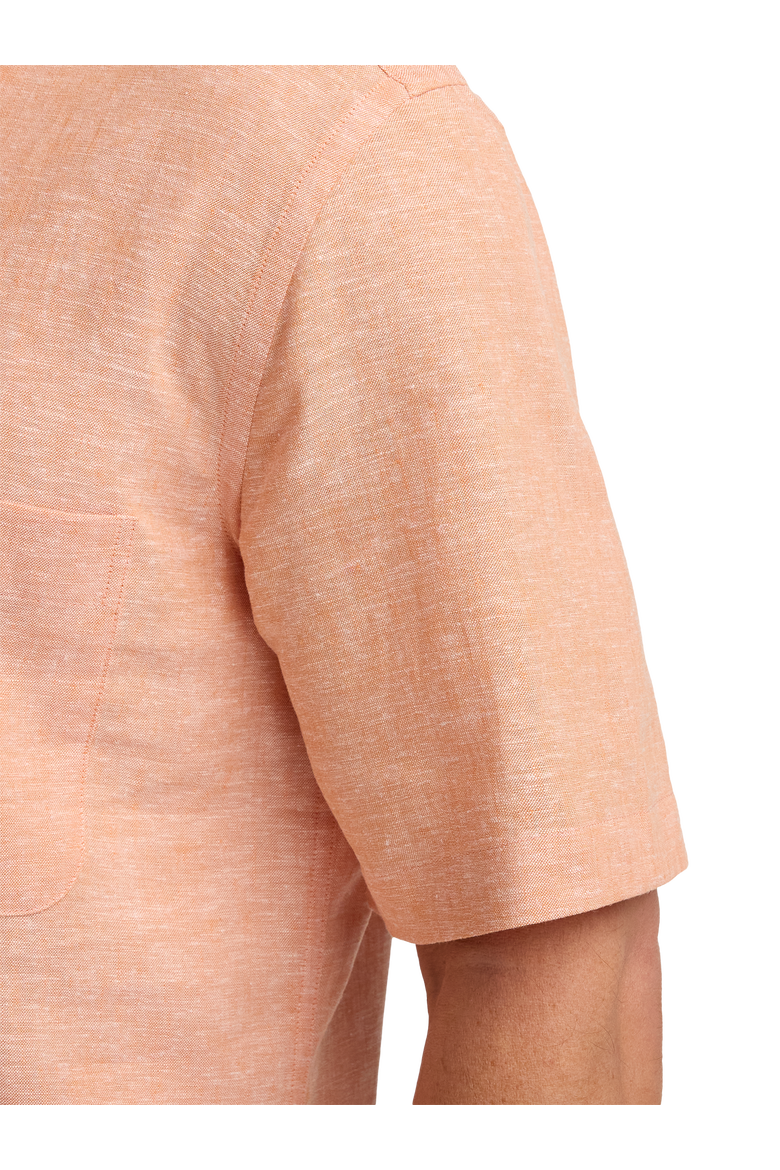 Slim Fit Linen Blend Solid Casual Shirt, Alternate, color, Light Coral