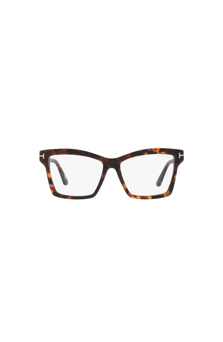 TOM FORD 54mm Square optical glasses, Alternate, color, Tortoise