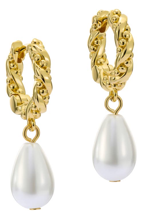 Ted Baker Tilly Twisted Faux Pearl Drop Earrings In Gold Tone Pearl