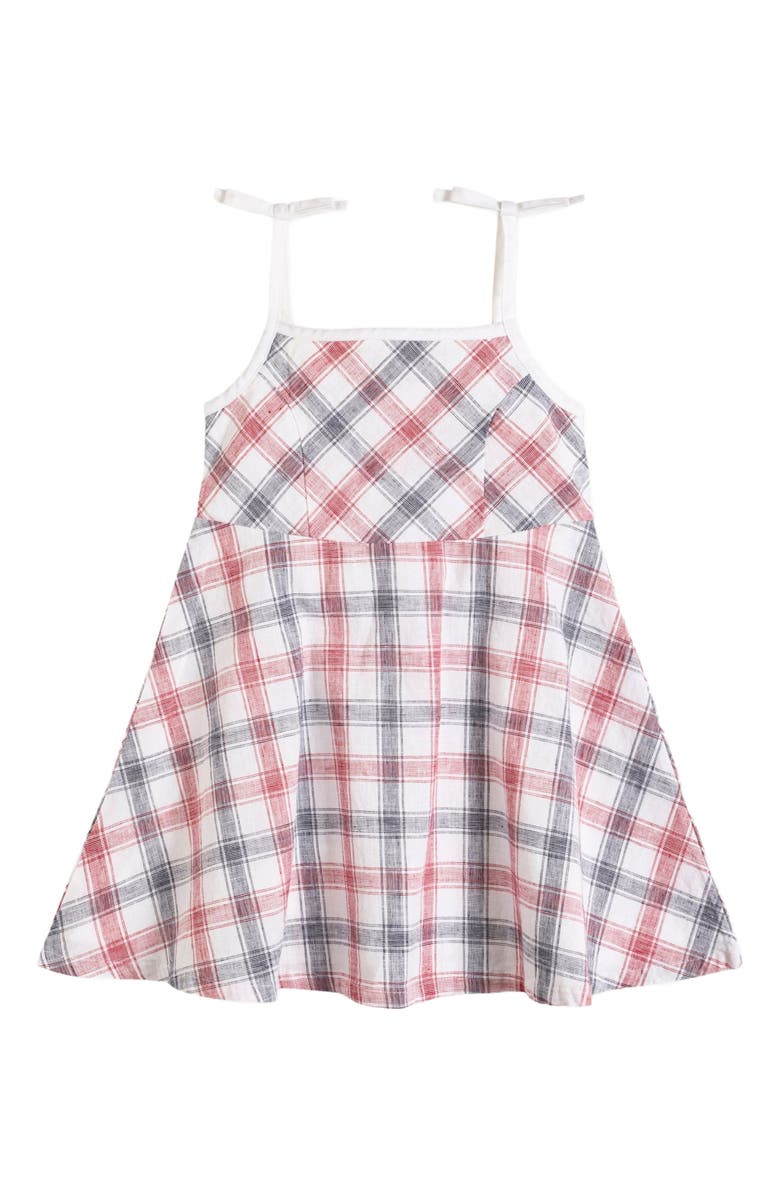 Hope & Henry Girls' Sleeveless Bow Shoulder Simple Sundress, Kids, Alternate, color, 