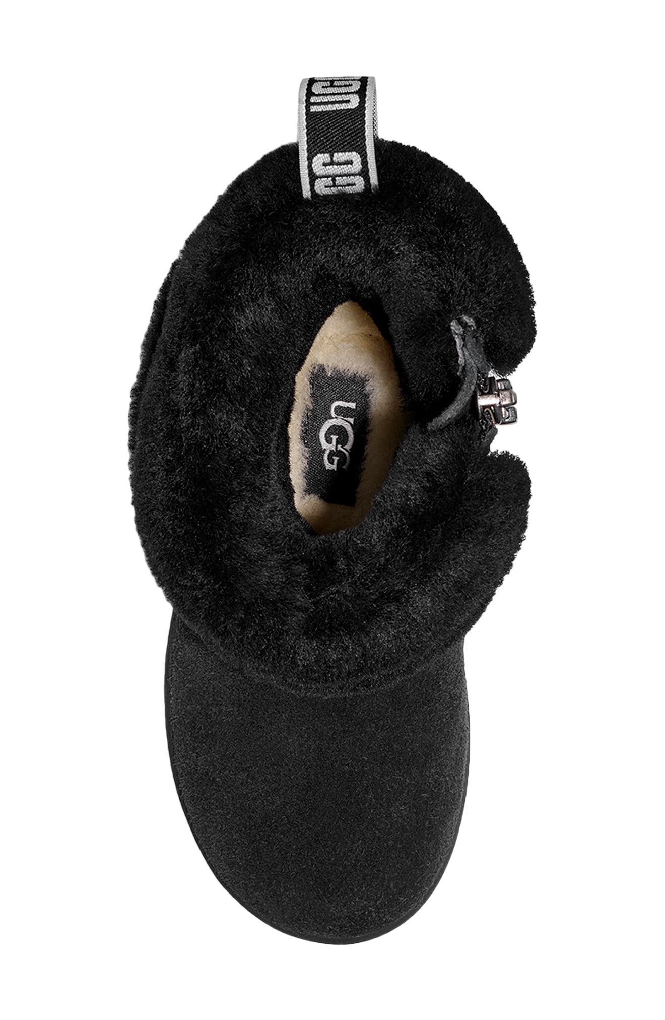 UGG<sup>®</sup> Kids' Mini Quilted Fluff Genuine Shearling Boot, Alternate, color, 