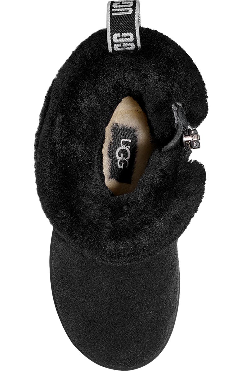 UGG<sup>®</sup> Kids' Mini Quilted Fluff Genuine Shearling Boot, Alternate, color,