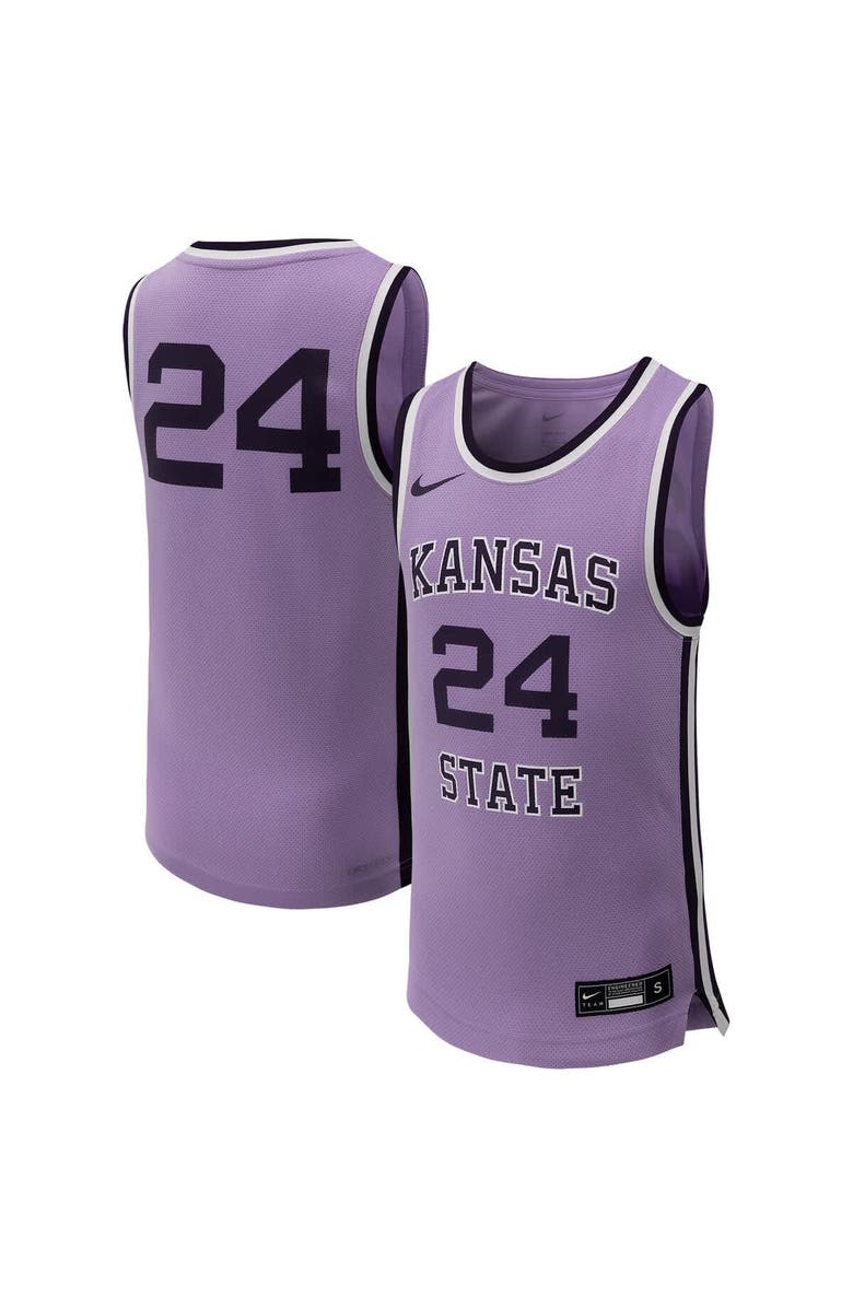 Nike Youth Nike #24 Lavender Kansas State Wildcats Replica Basketball Jersey, Main, color, Lavender