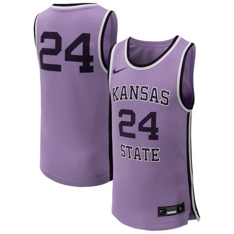 Youth Nike #24 Lavender Kansas State Wildcats Replica Basketball Jersey