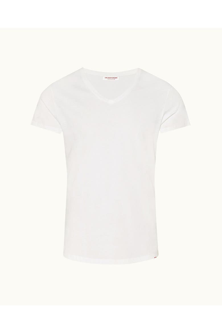 Ob V Tailored Fit V-neck T-Shirt, Alternate, color, WHITE