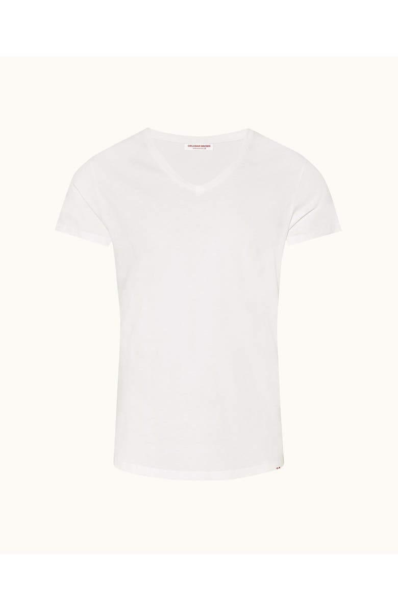 Orlebar Brown Ob V Tailored Fit V-neck T-Shirt, Alternate, color, White