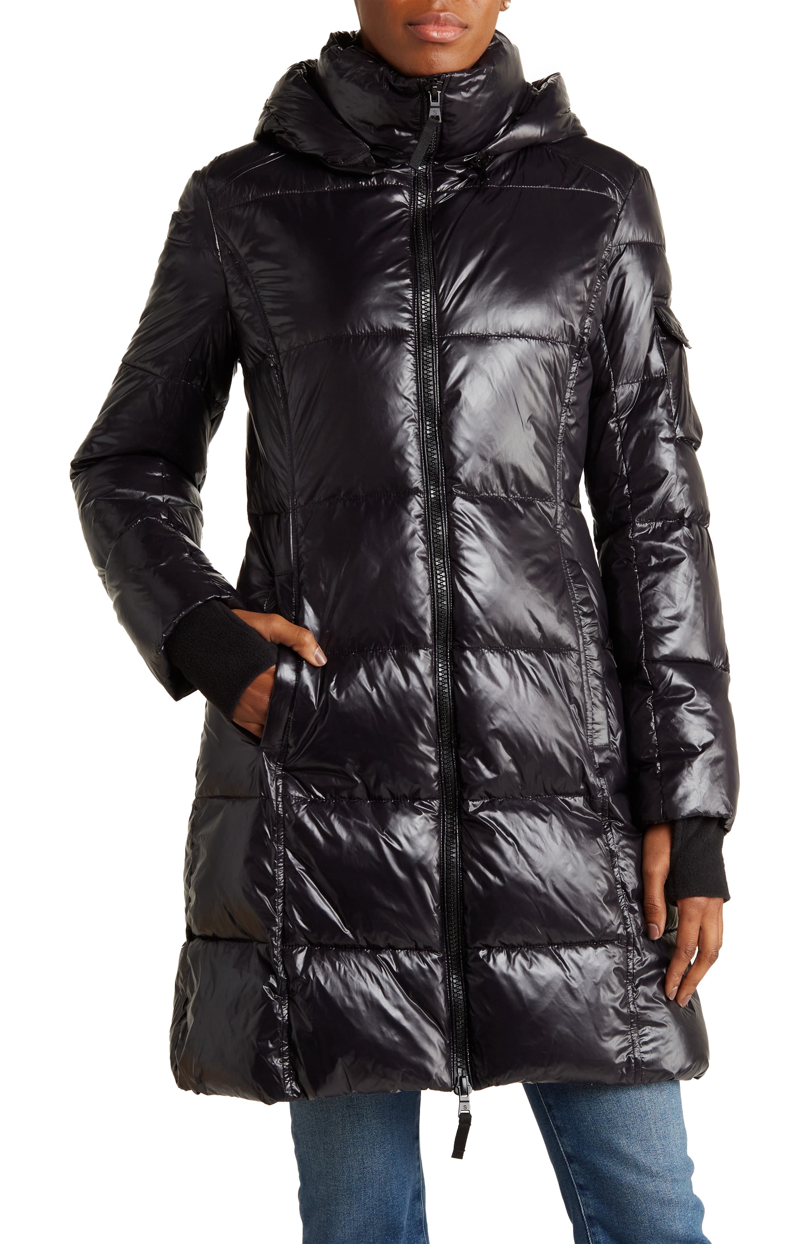 Gloss Longline Water-Resistant Puffer Jacket