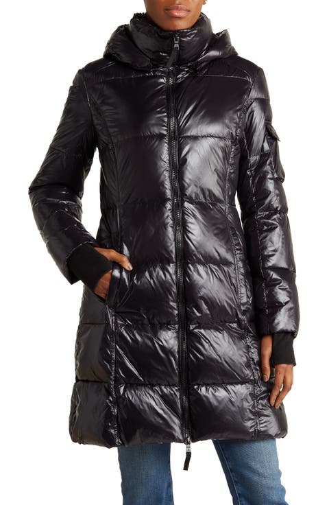 Gloss Longline Water-Resistant Puffer Jacket