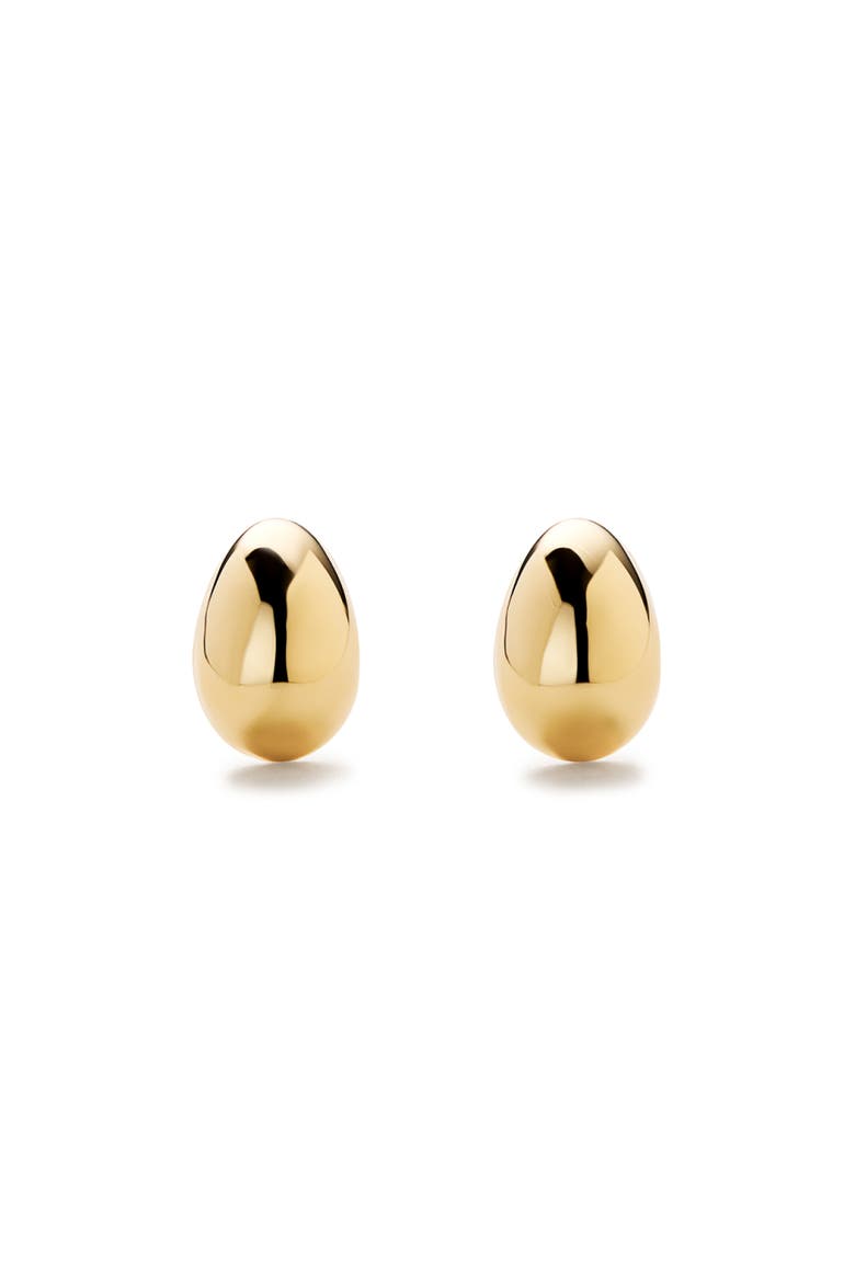 Gold Stud Earrings - Gold Mini Teardrop Studs, Main, color, Gold