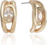 Ettika Dainty Sparkle Mini Hoop Earrings