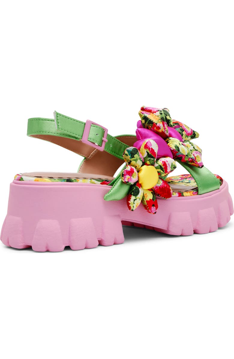 Betsey Johnson Jeromy Platform Sandal, Alternate, color, Green Floral Multi