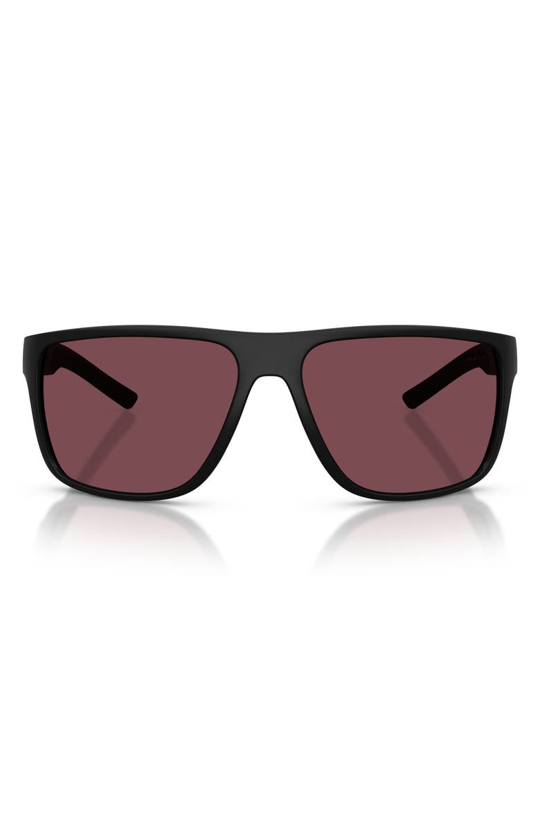 Scuderia Ferrari 63mm Pillow Sunglasses, Main, color, Matte Black