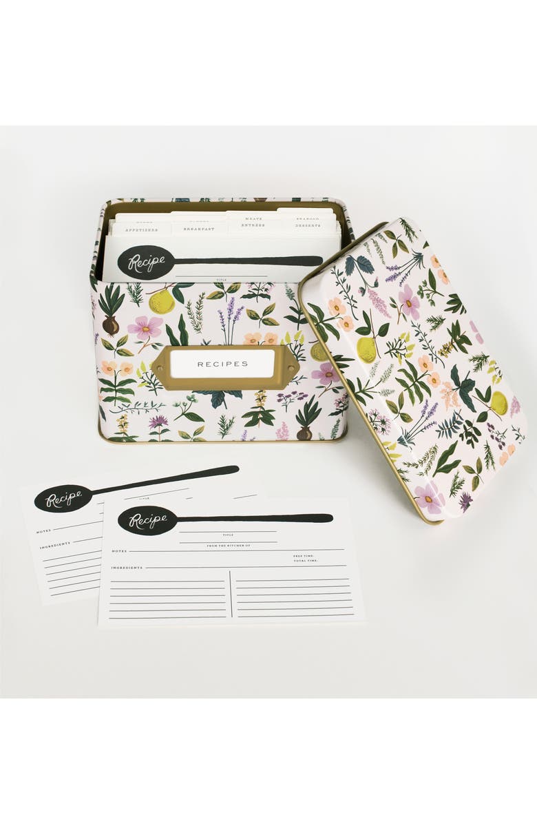 Rifle Paper Co. Herb Garden Recipe Tin, Alternate, color, 