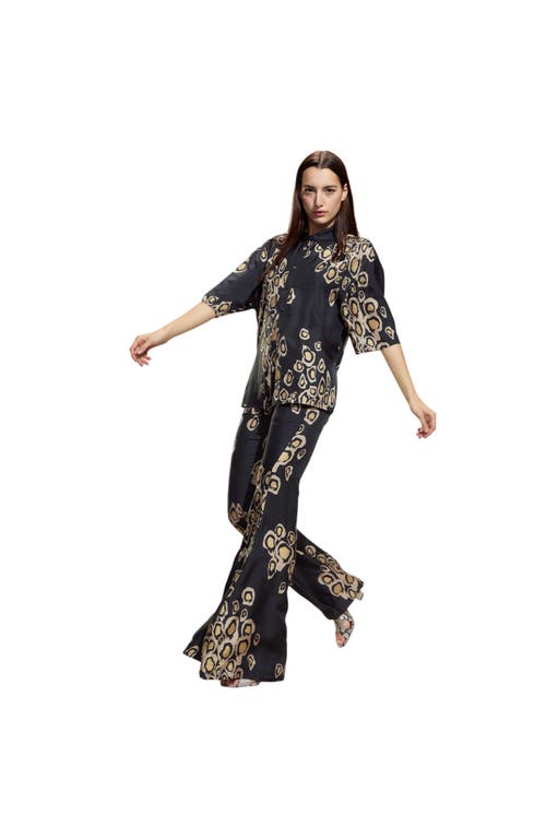 Cynthia Rowley Amalfi Flare Pant In Black