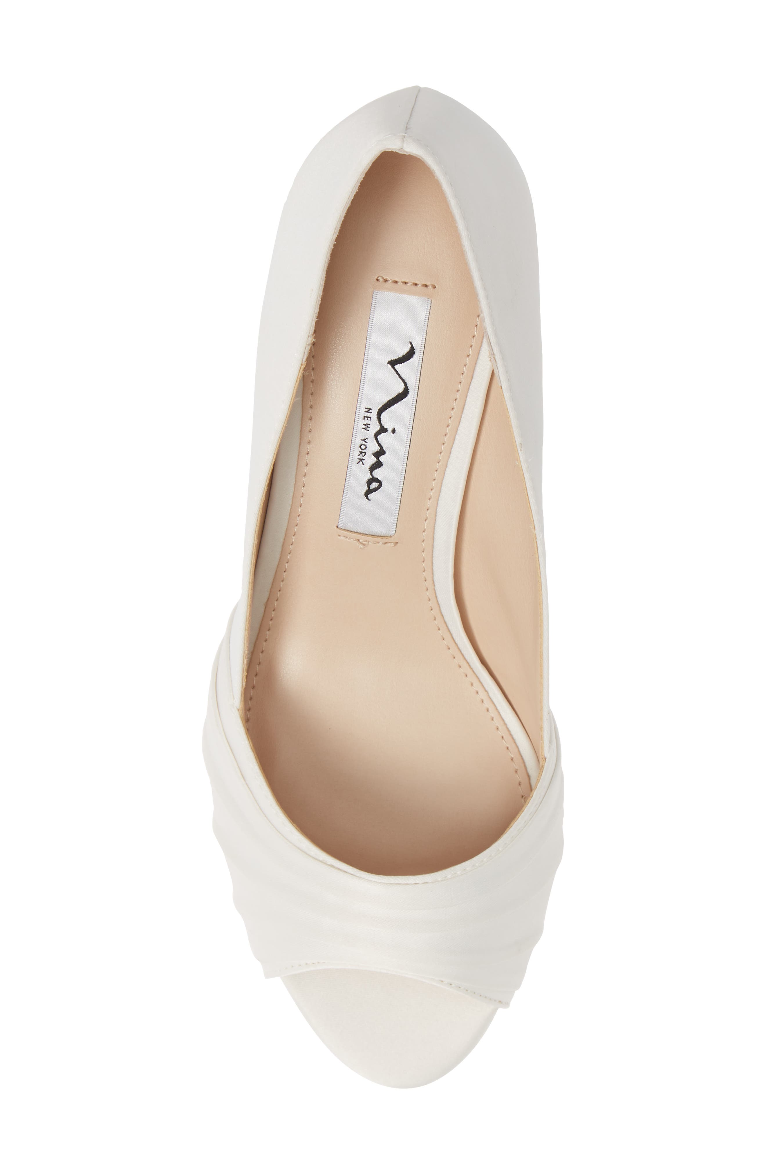 Nina Chezare Peep Toe Pump, Alternate, color, 