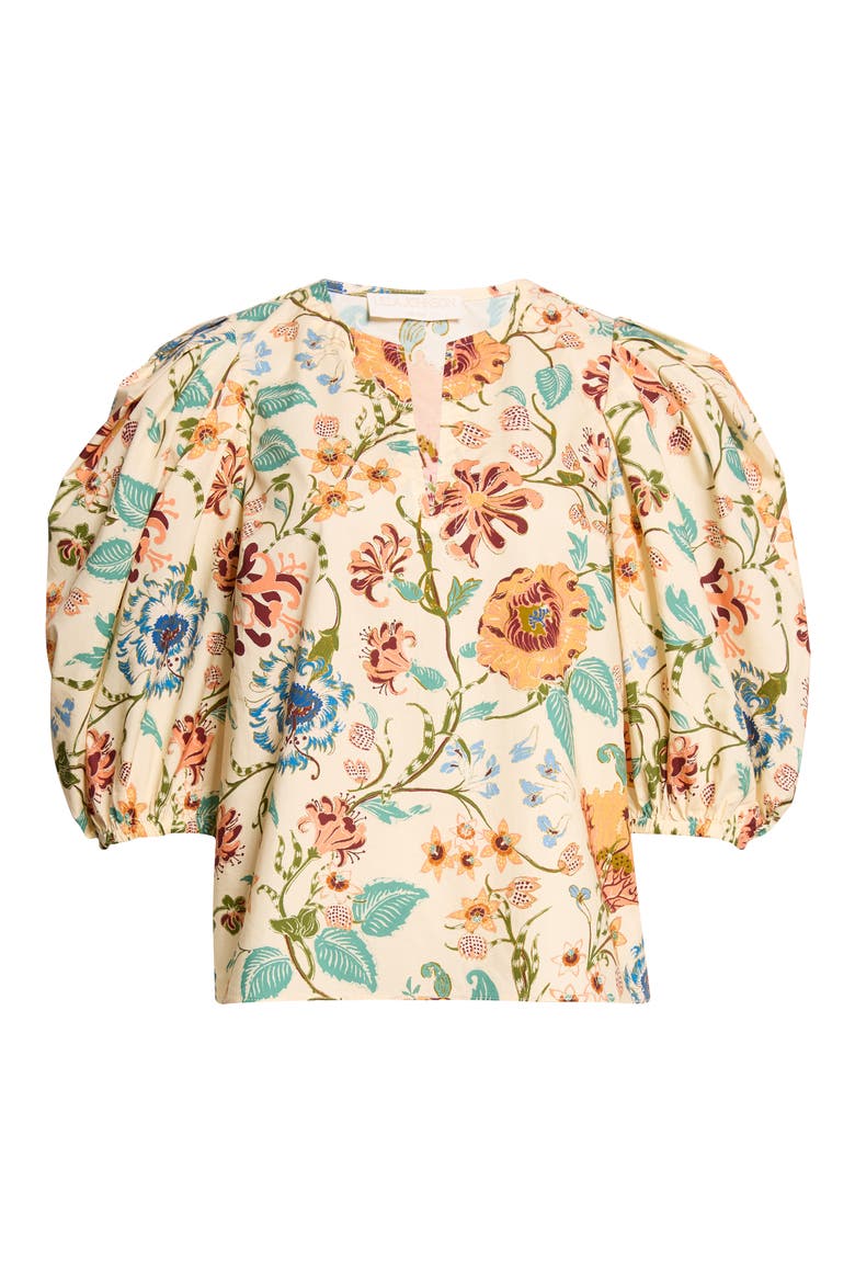 Florielle Cotton Top, Alternate, color, ABALONE